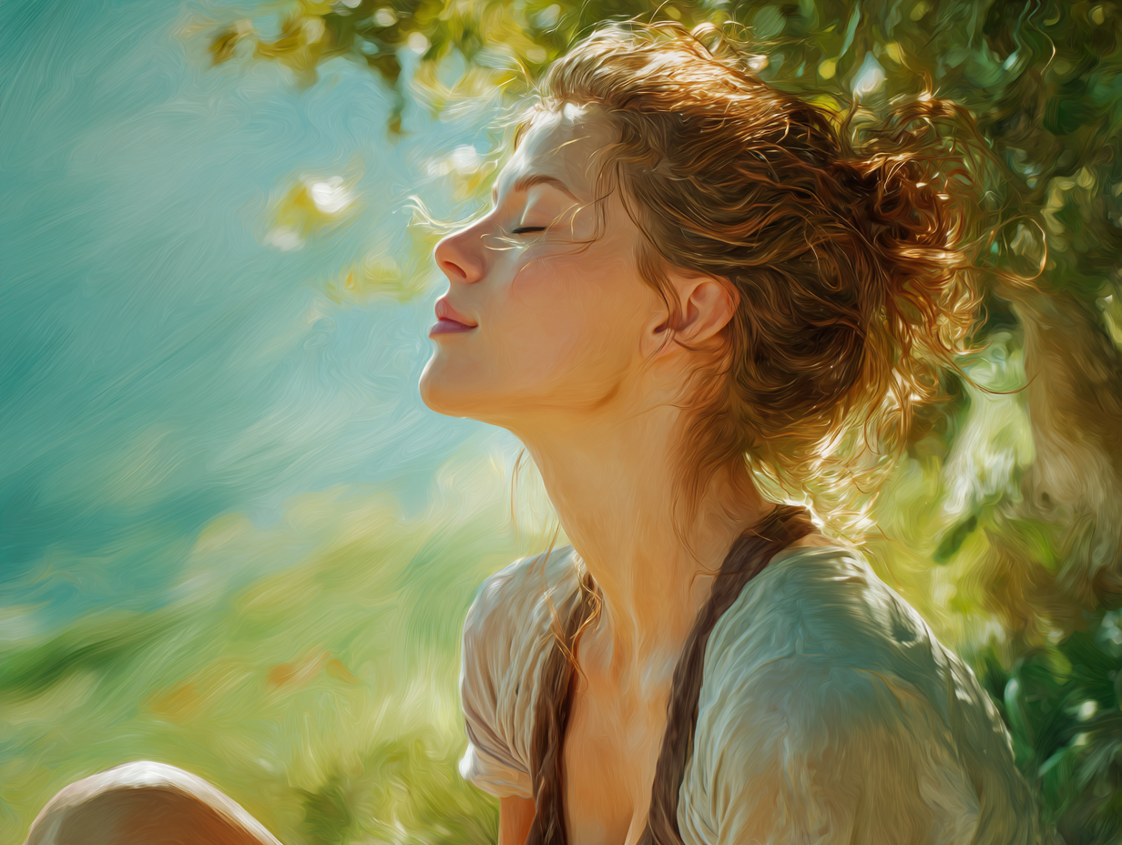 Йога поза на залез